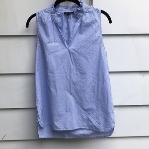 2 for $25 J Crew Ladies blue pin stripe top